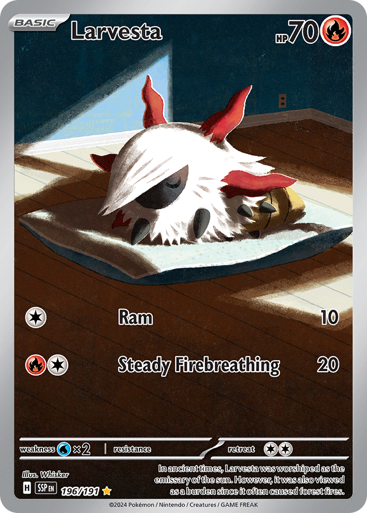 196/191 [SSP] Larvesta - Illustration Rare