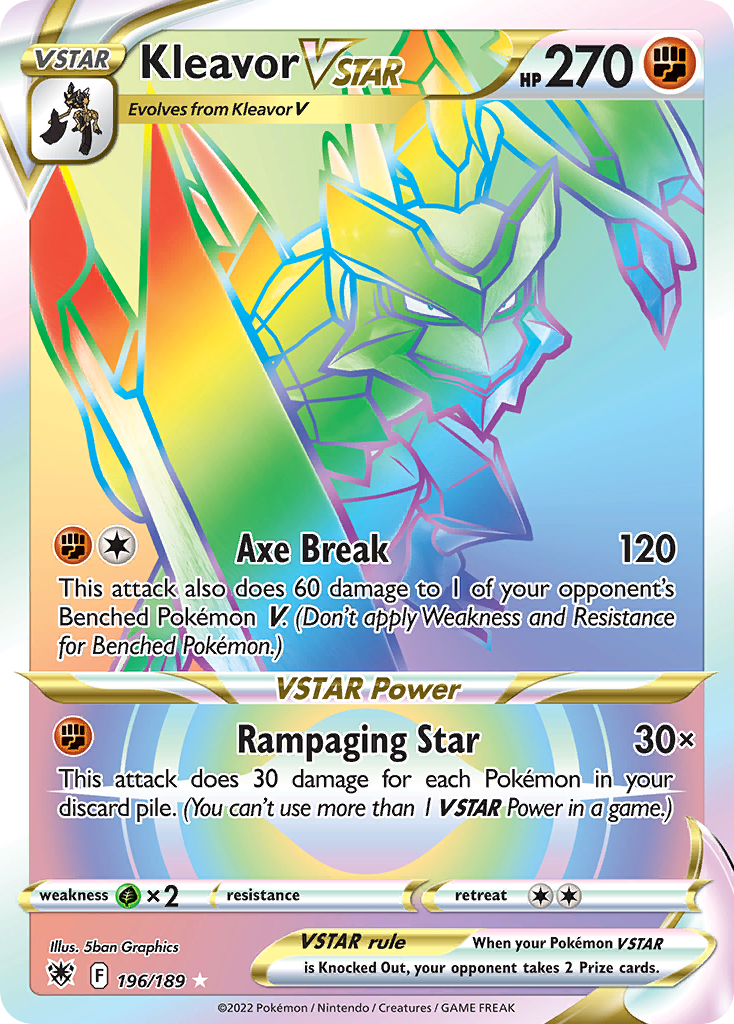 196/189 [ASR] Kleavor VSTAR - Rare Rainbow