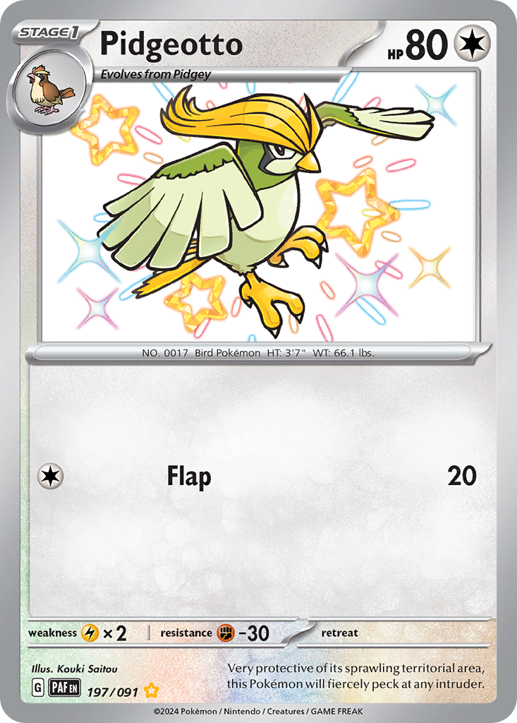 197/91 [SV4PT5] Pidgeotto - Shiny Rare