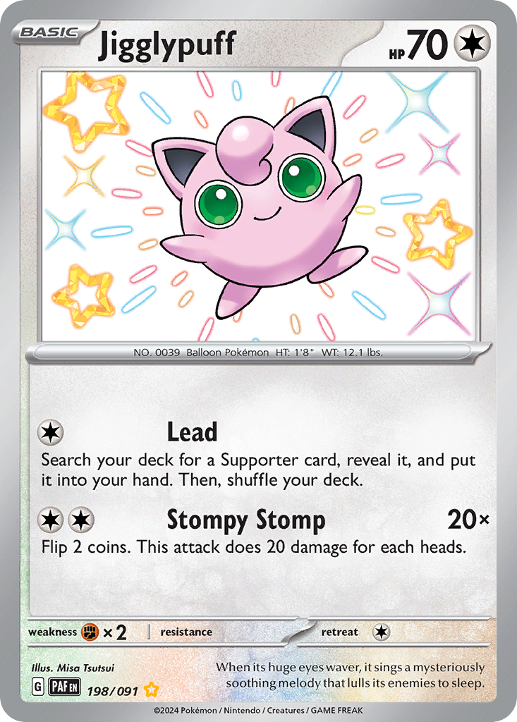 198/91 [SV4PT5] Jigglypuff - Shiny Rare