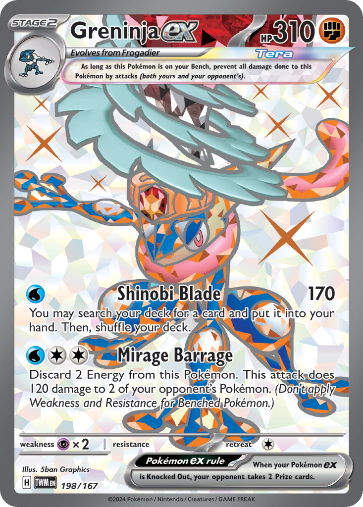 198/167 [TWM] Greninja ex - Ultra Rare