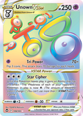 199/195 [SIT] Unown VSTAR - Rare Rainbow
