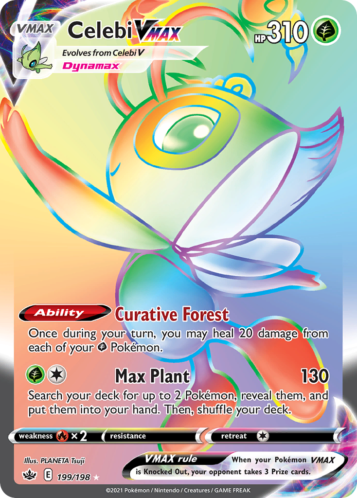 199/198 [CRE] Celebi VMAX - Rare Rainbow