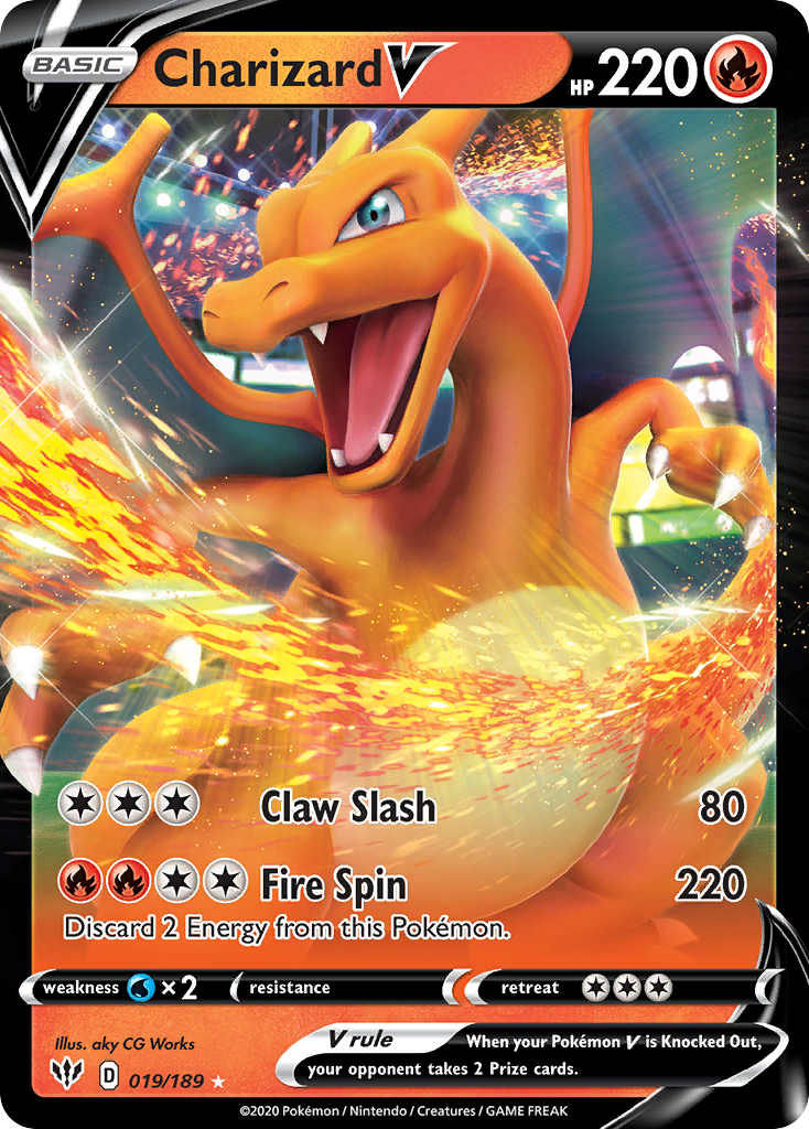 19/189 [DAA] Charizard V - Rare Holo V