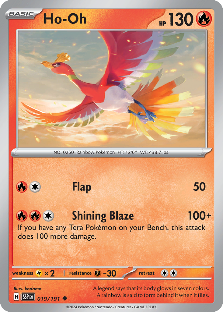 19/191 [SSP] Ho-Oh - Uncommon