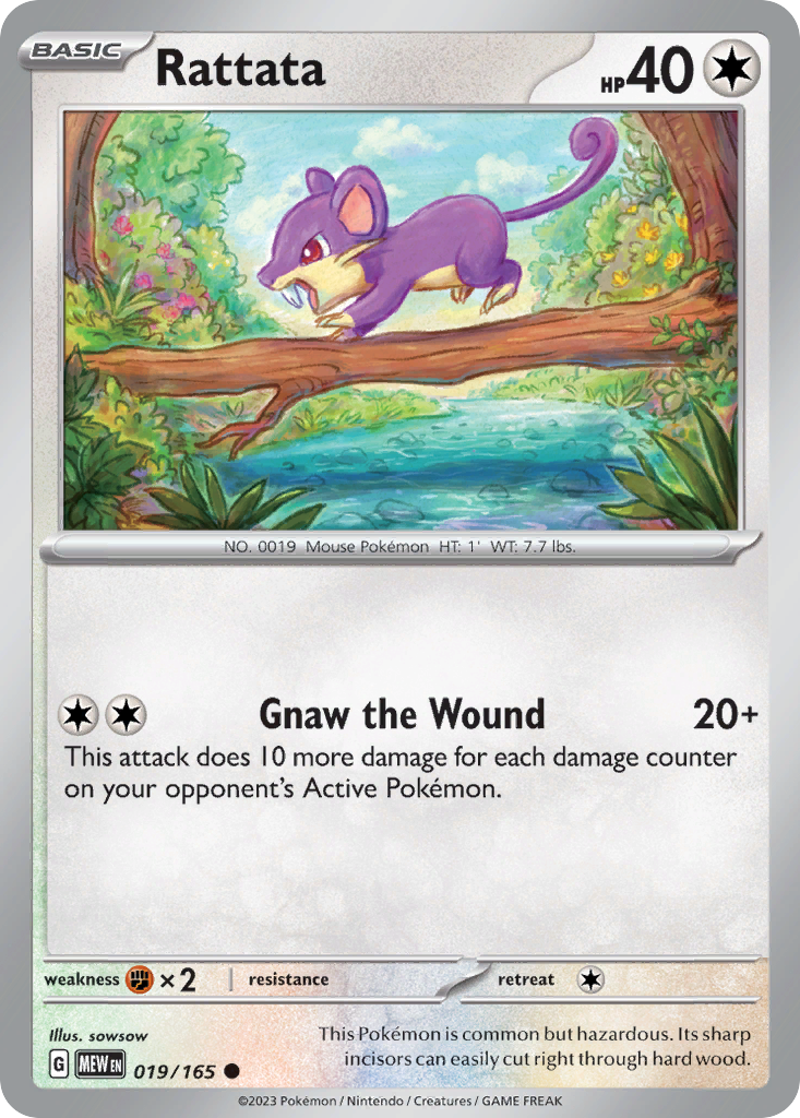 19/165 [SV3PT5] Rattata - Common