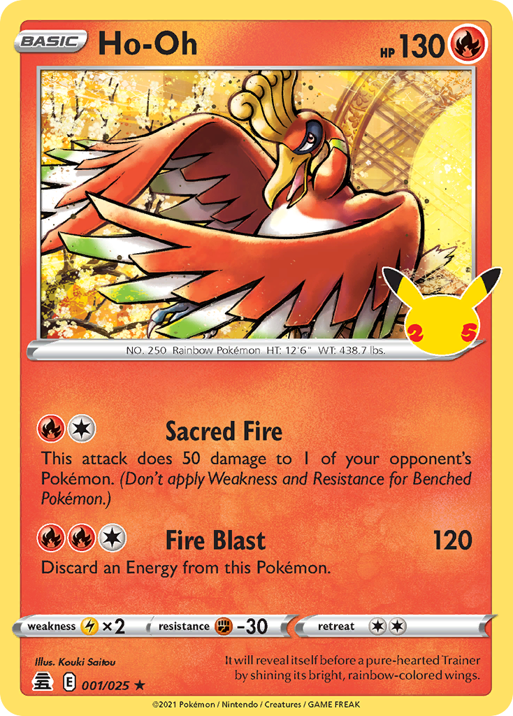 1/25 [CEL] Ho-Oh - Rare