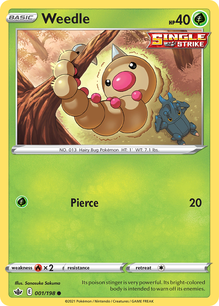 1/198 [CRE] Weedle - Common