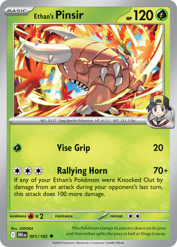 1/182 [DRI] Ethan's Pinsir - Uncommon
