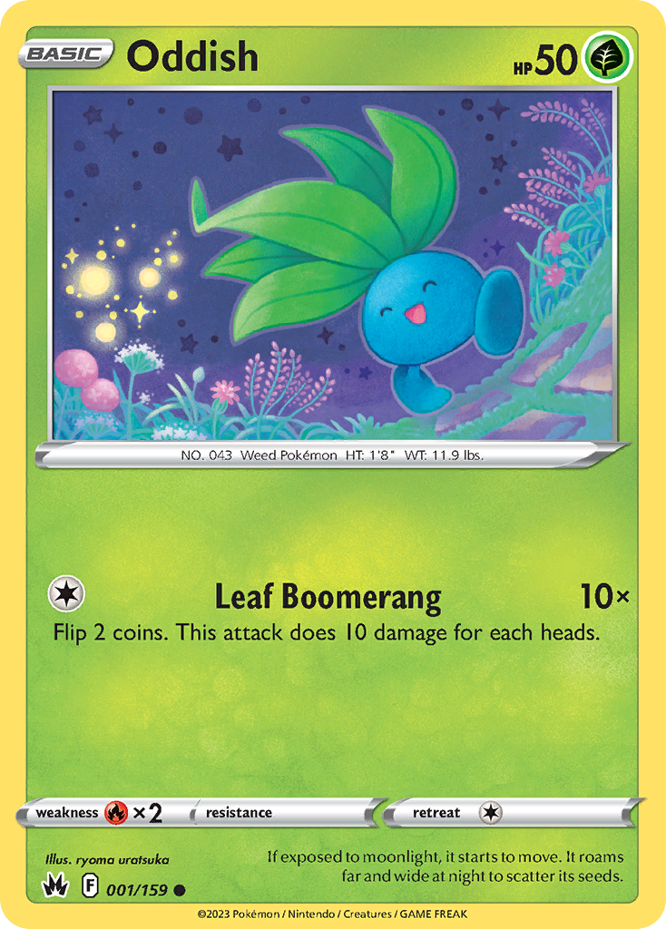 1/159 [CRZ] Oddish - Common