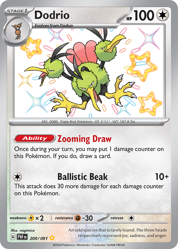 200/91 [SV4PT5] Dodrio - Shiny Rare