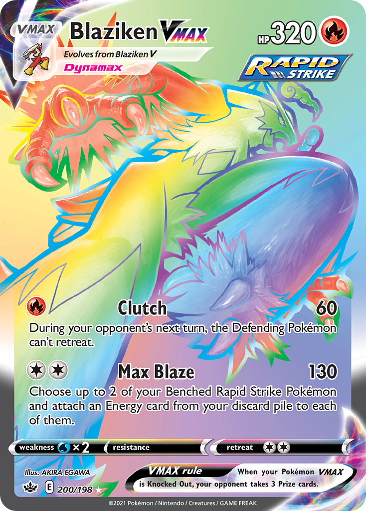 200/198 [CRE] Blaziken VMAX - Rare Rainbow