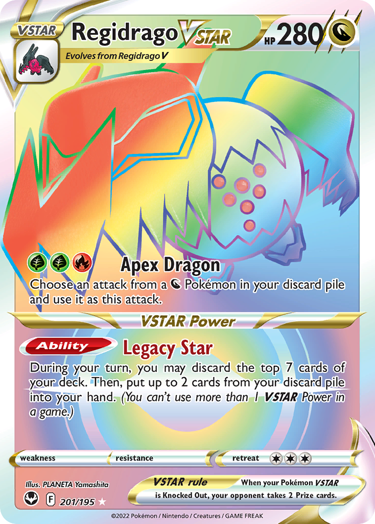 201/195 [SIT] Regidrago VSTAR - Rare Rainbow