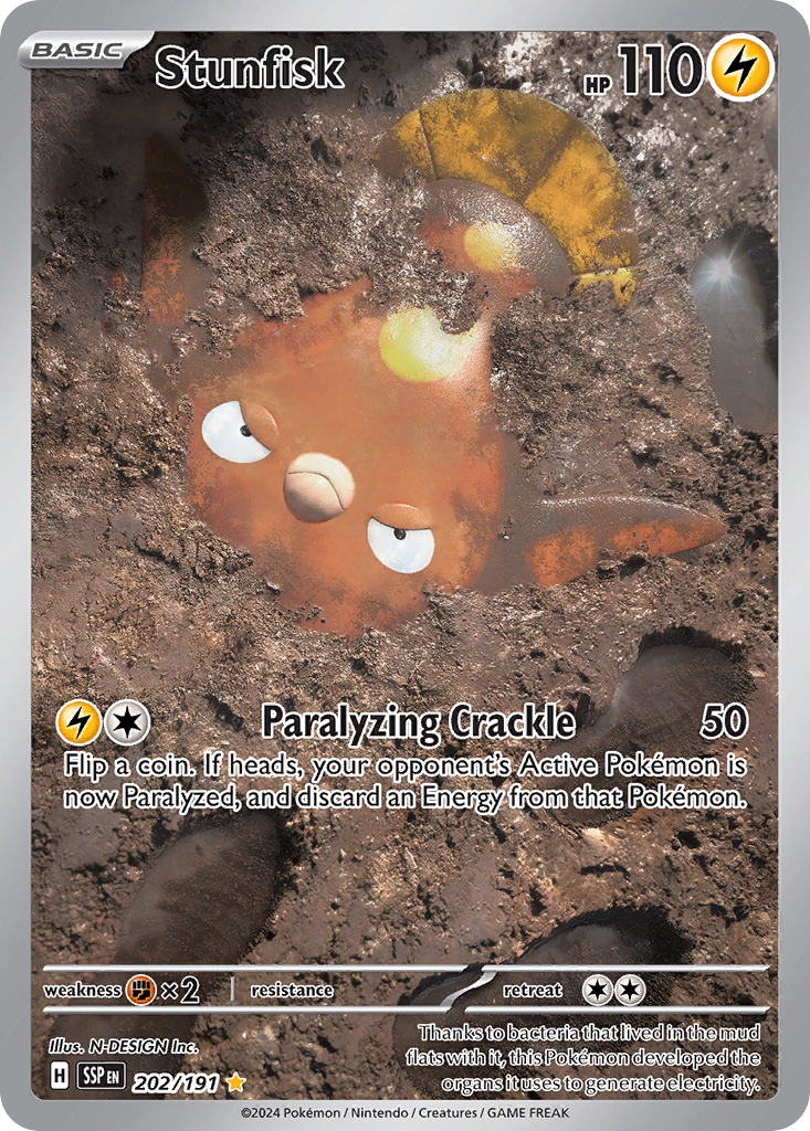 202/191 [SSP] Stunfisk - Illustration Rare