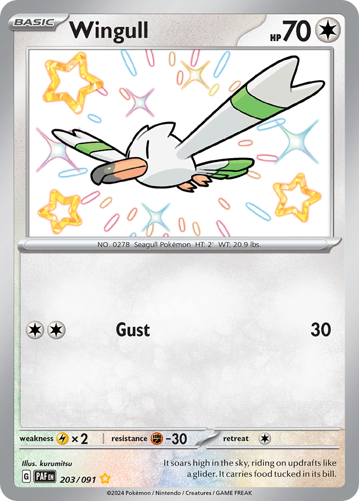 203/91 [SV4PT5] Wingull - Shiny Rare