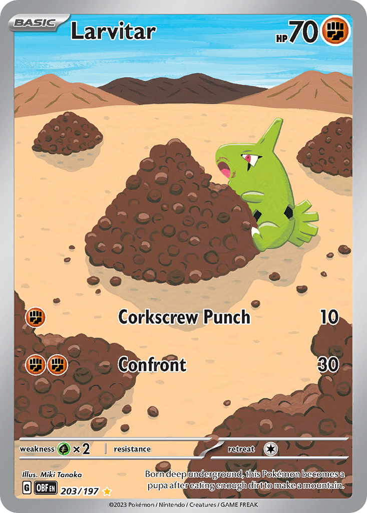 203/197 [SV3] Larvitar - Illustration Rare