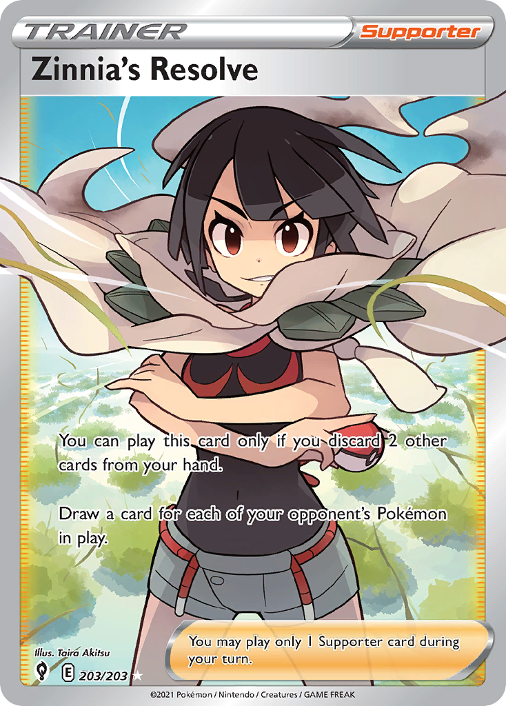 203/203 [EVS] Zinnia's Resolve - Rare Ultra