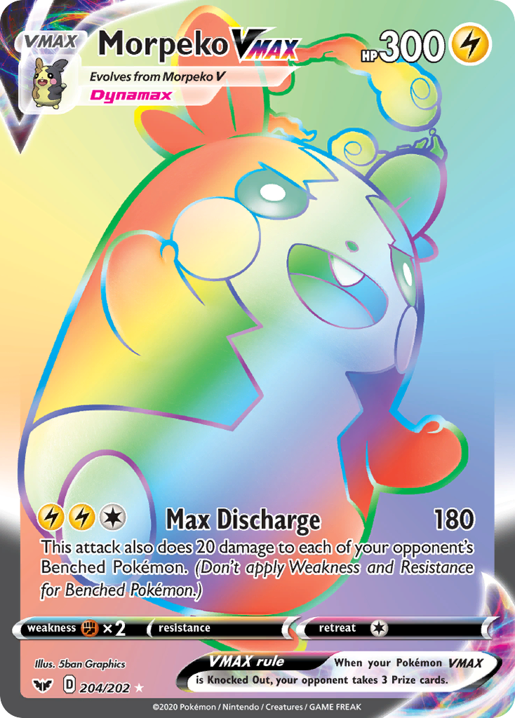 204/202 [SSH] Morpeko VMAX - Rare Rainbow