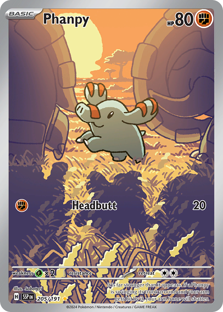 205/191 [SSP] Phanpy - Illustration Rare
