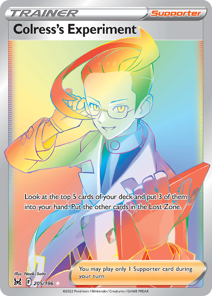 205/196 [LOR] Colress's Experiment - Rare Rainbow