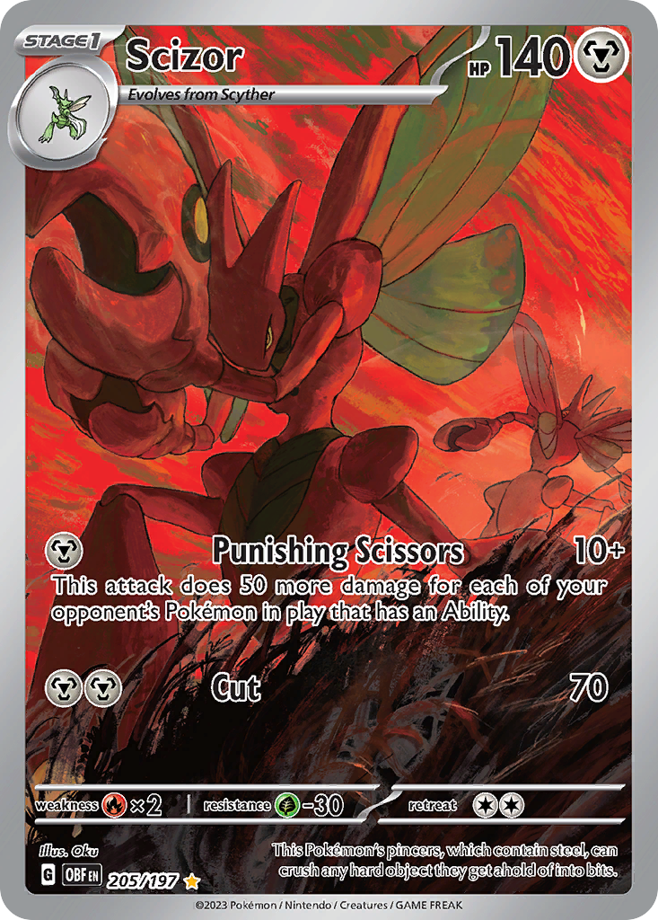 205/197 [SV3] Scizor - Illustration Rare