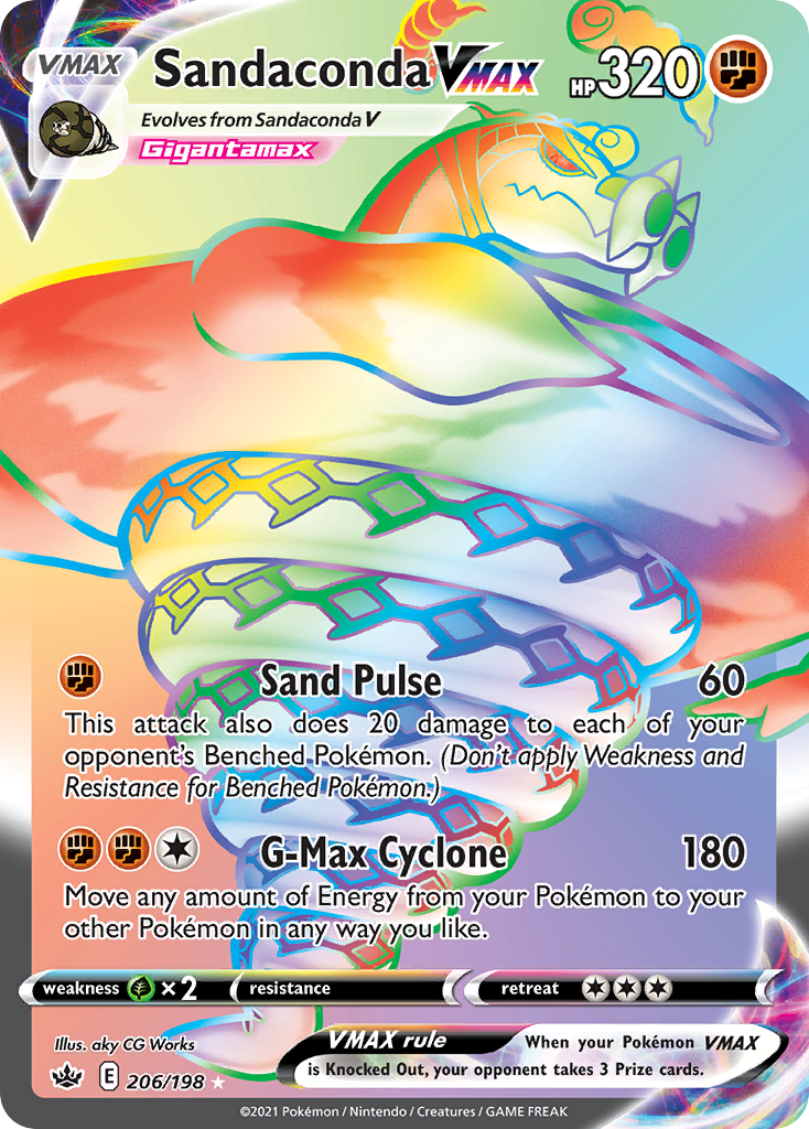206/198 [CRE] Sandaconda VMAX - Rare Rainbow