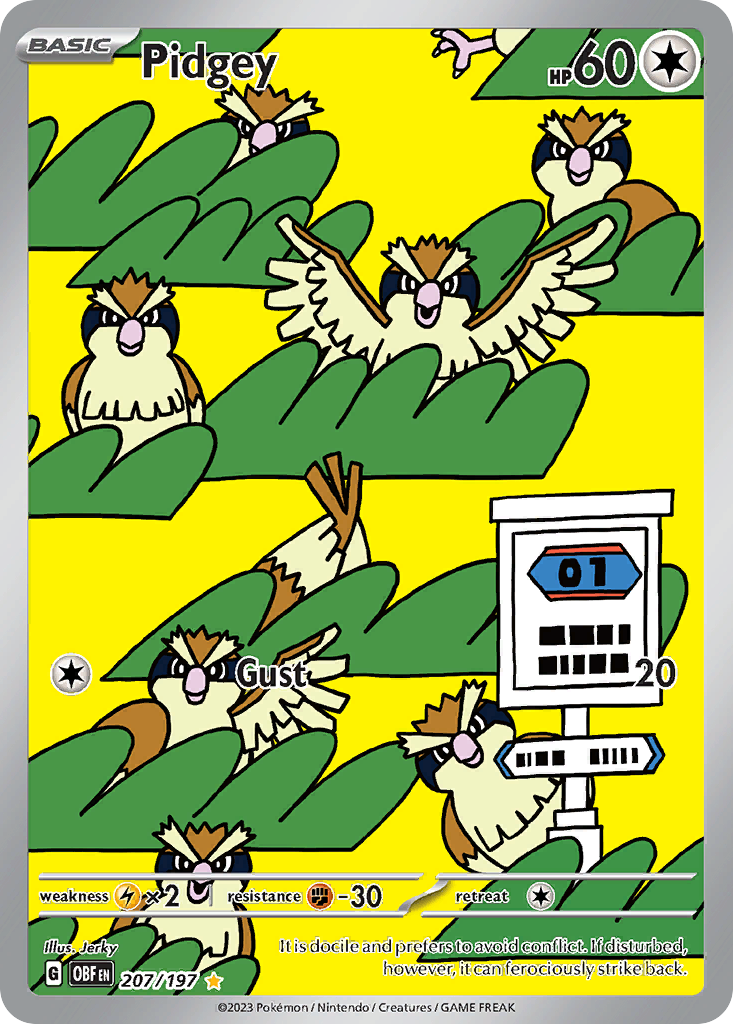 207/197 [SV3] Pidgey - Illustration Rare