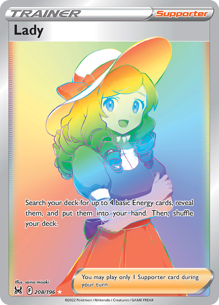 208/196 [LOR] Lady - Rare Rainbow
