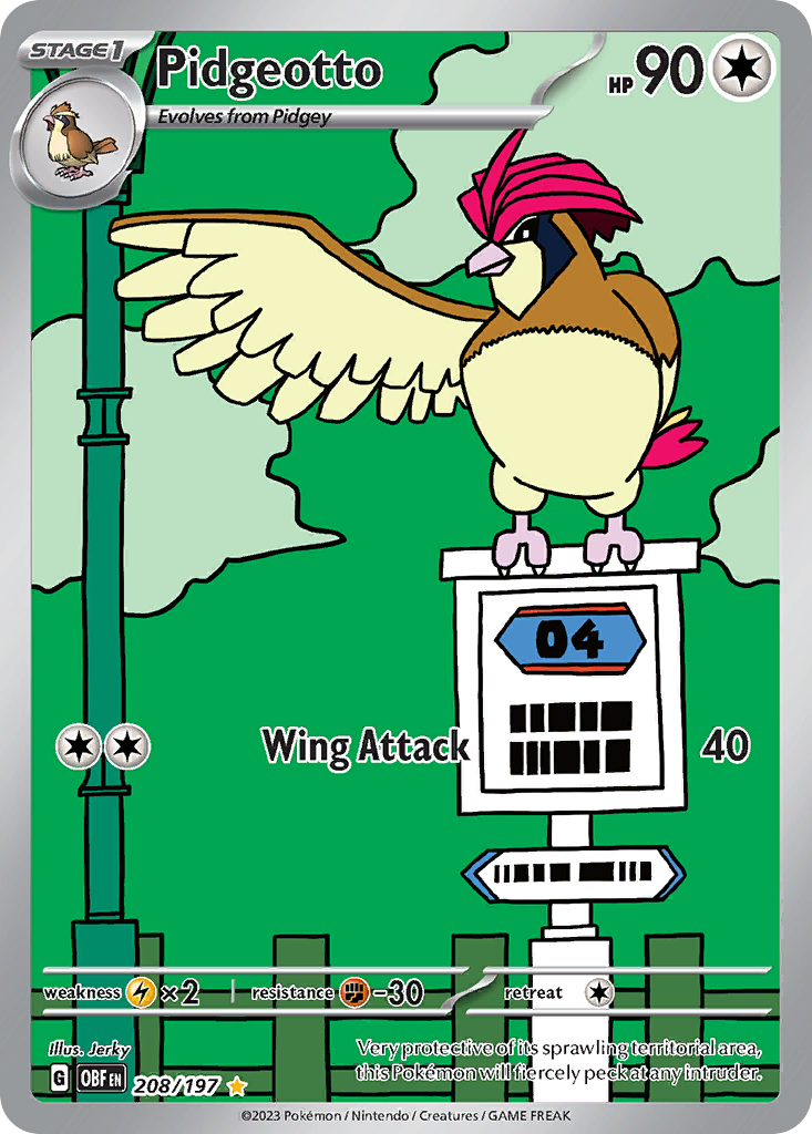 208/197 [SV3] Pidgeotto - Illustration Rare