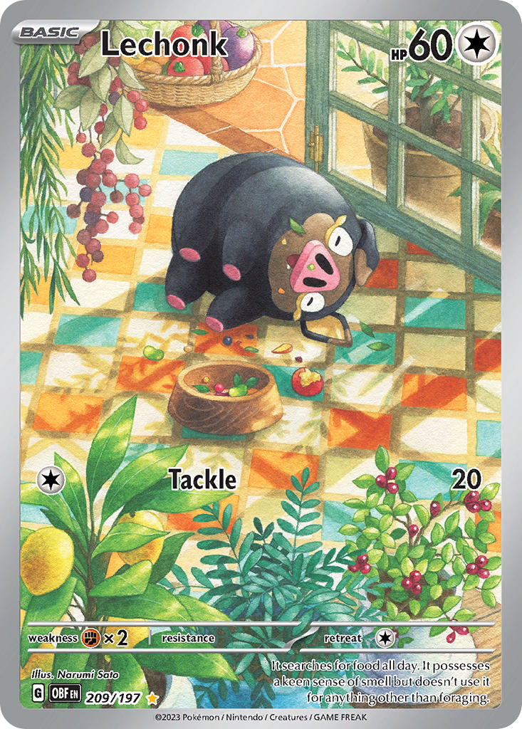 209/197 [SV3] Lechonk - Illustration Rare