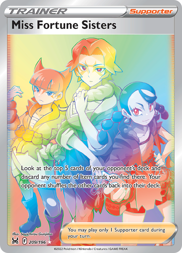 209/196 [LOR] Miss Fortune Sisters - Rare Rainbow