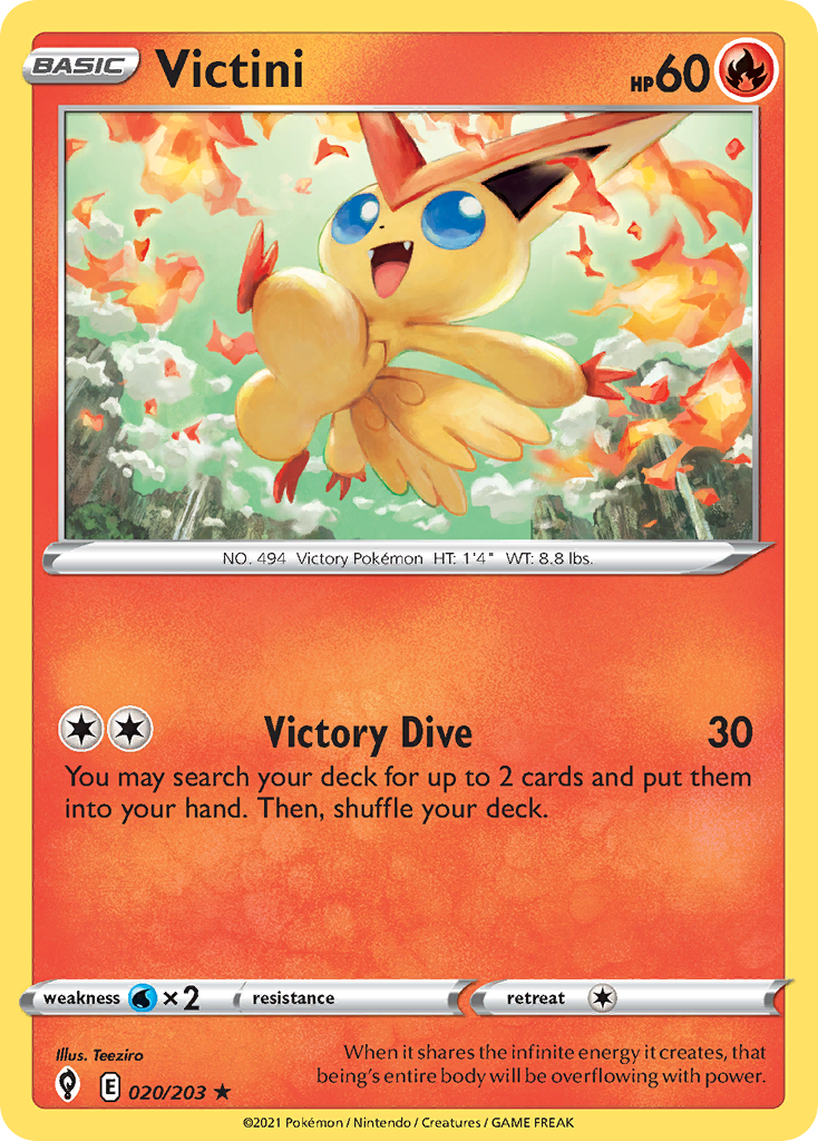 20/203 [EVS] Victini - Rare Holo