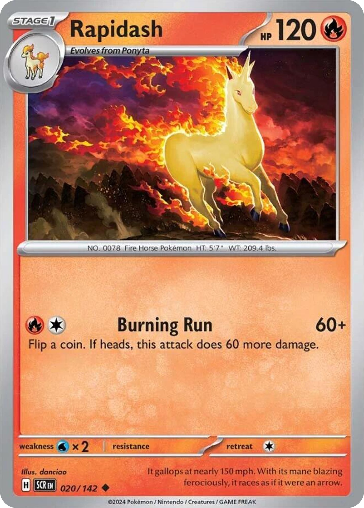 20/142 [SCR] Rapidash - Uncommon