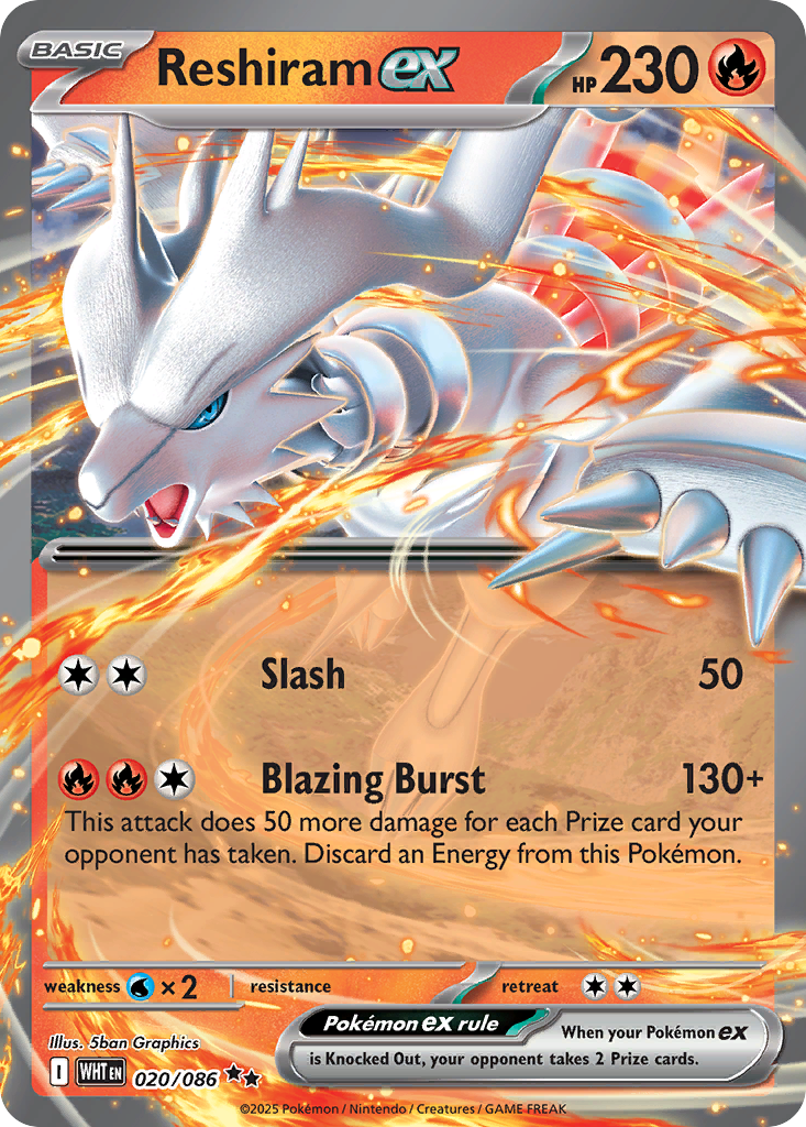 20/86 [WHT] Reshiram ex - Double Rare