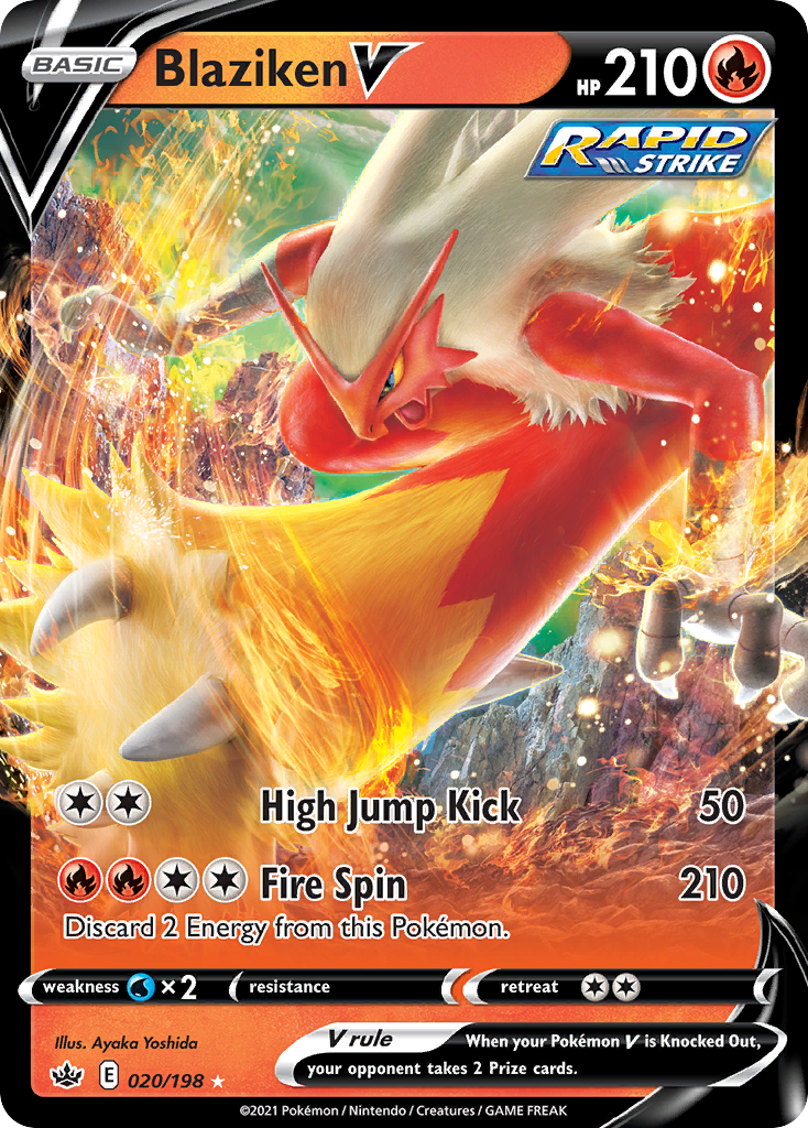20/198 [CRE] Blaziken V - Rare Holo V