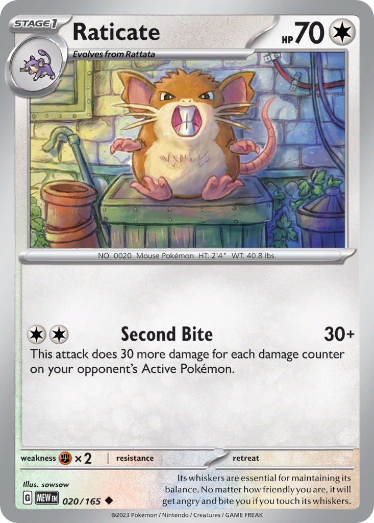 20/165 [SV3PT5] Raticate - Uncommon