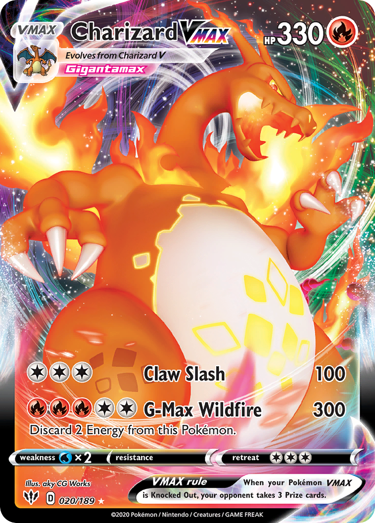 20/189 [DAA] Charizard VMAX - Rare Holo VMAX