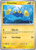 20/91 [SV4PT5] Chinchou - Common