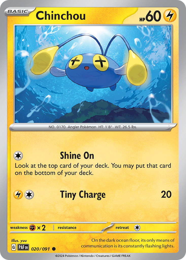 20/91 [SV4PT5] Chinchou - Common