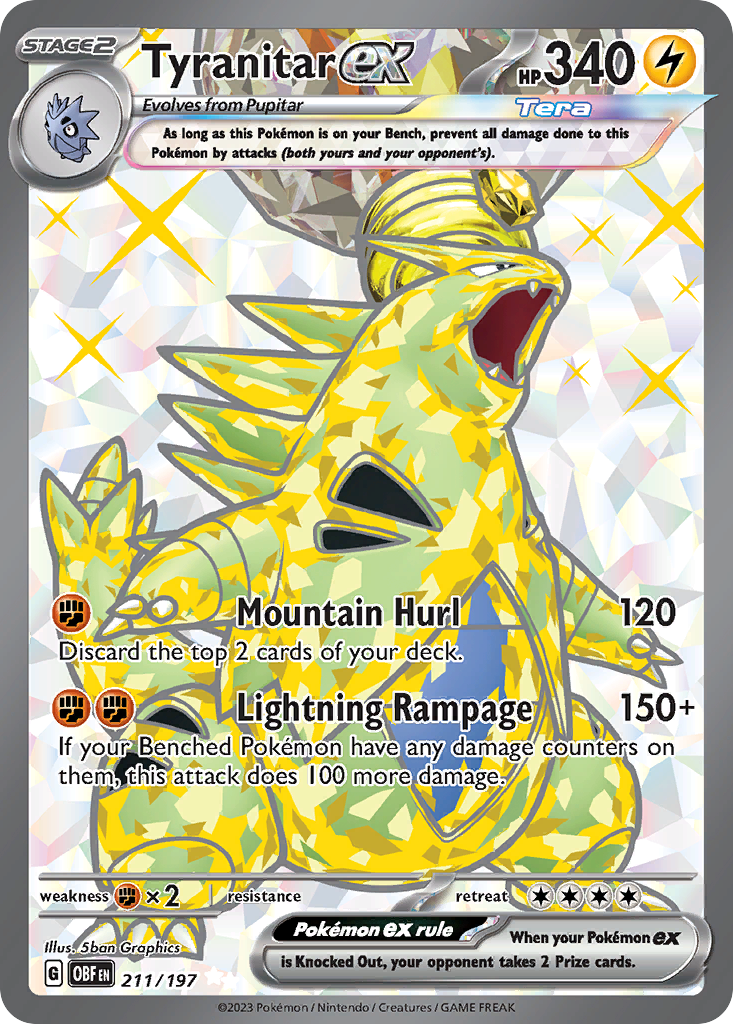 211/197 [SV3] Tyranitar ex - Ultra Rare