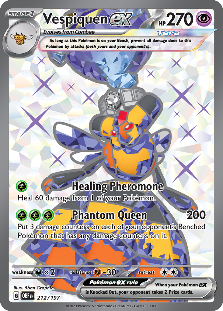 212/197 [SV3] Vespiquen ex - Ultra Rare