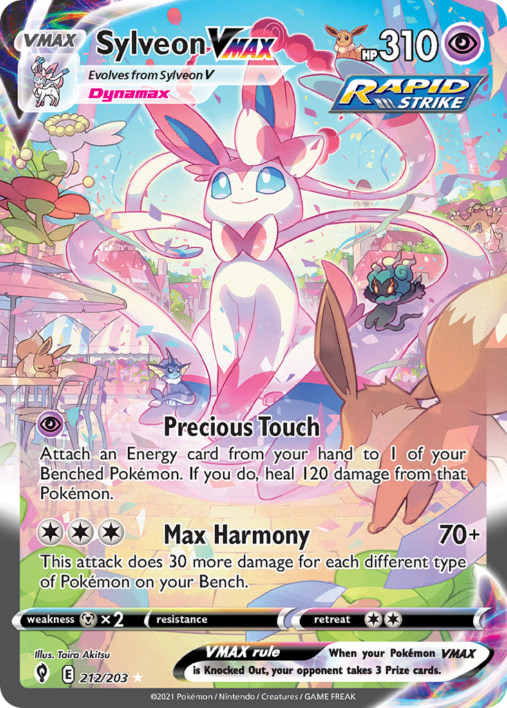 212/203 [EVS] Sylveon VMAX - Rare Rainbow