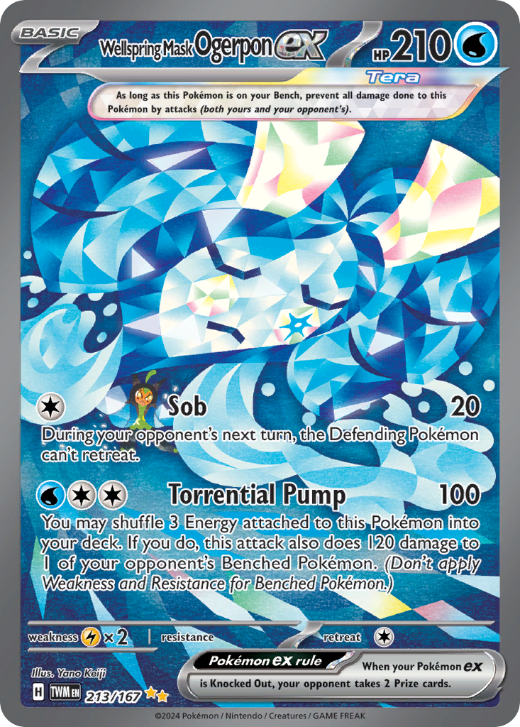 213/167 [TWM] Wellspring Mask Ogerpon ex - Special Illustration Rare