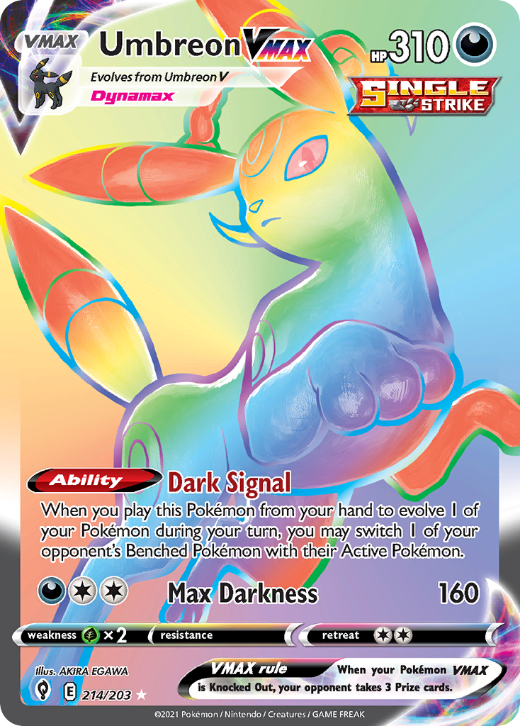 214/203 [EVS] Umbreon VMAX - Rare Rainbow