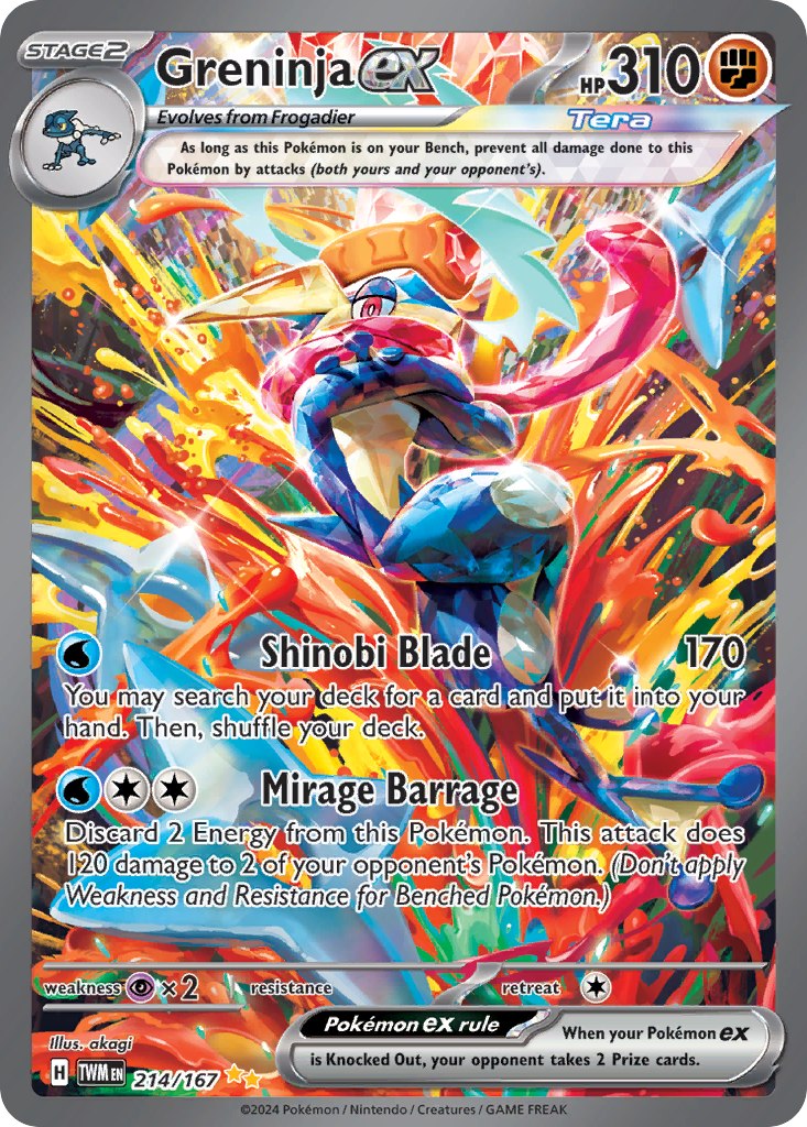 214/167 [TWM] Greninja ex - Special Illustration Rare