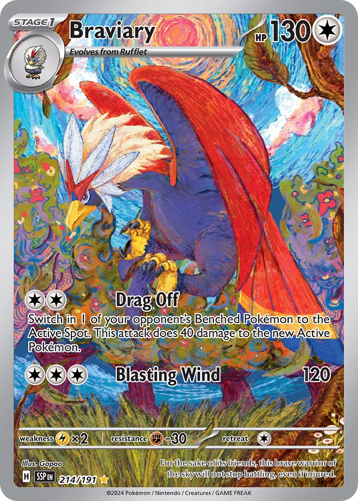 214/191 [SSP] Braviary - Illustration Rare