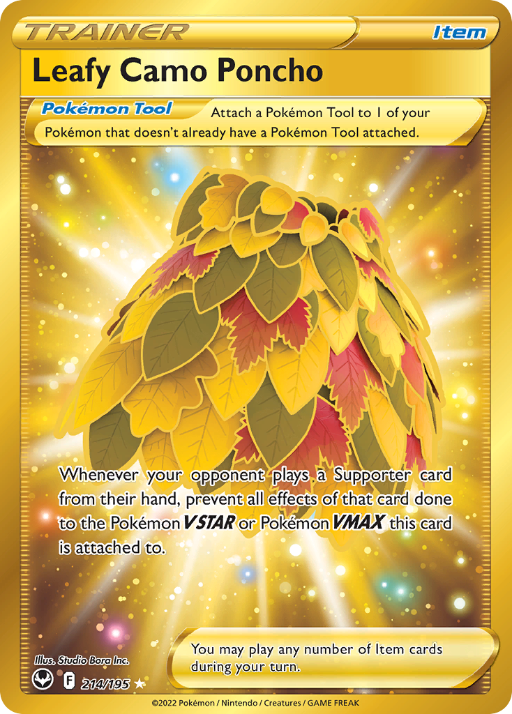 214/195 [SIT] Leafy Camo Poncho - Rare Secret