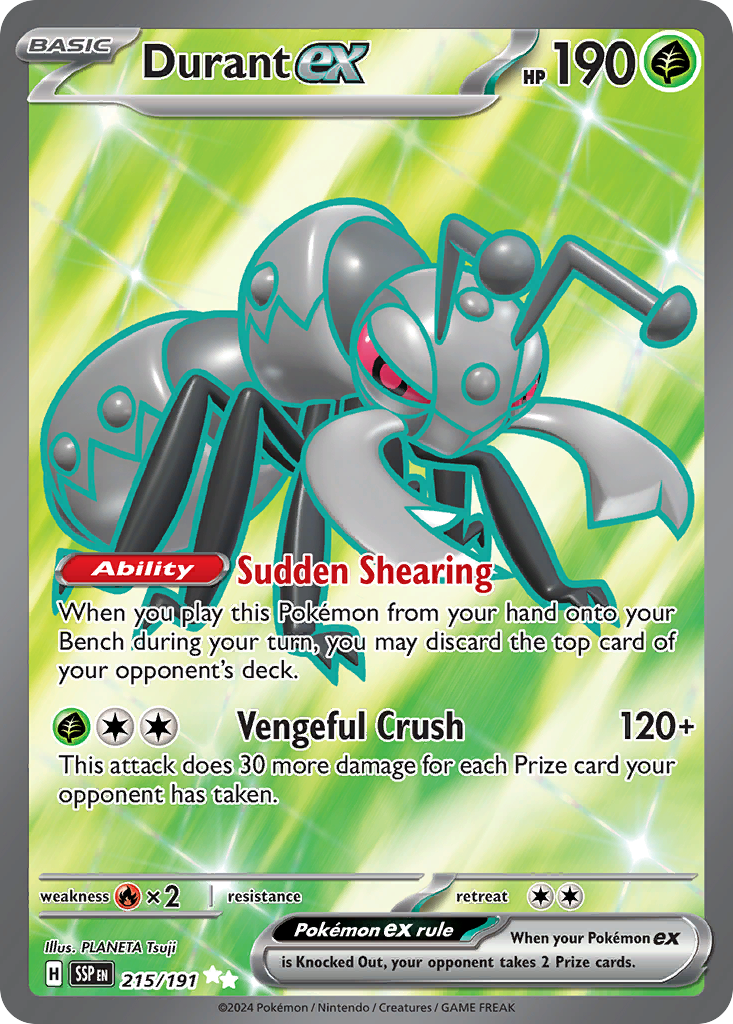 215/191 [SSP] Durant ex - Ultra Rare
