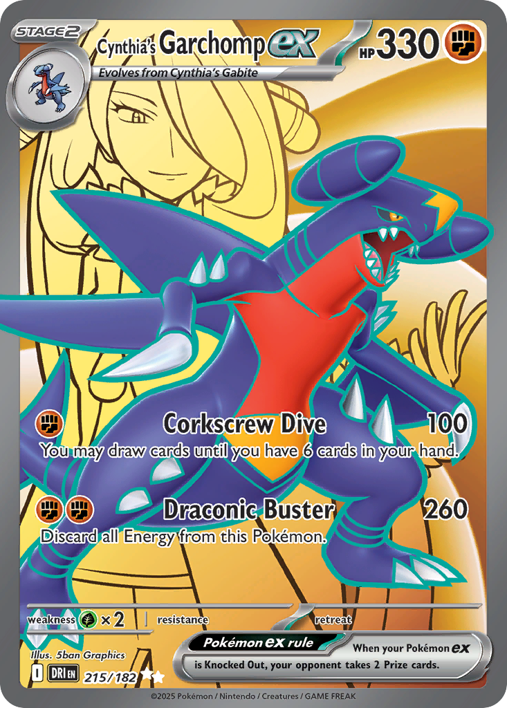 215/182 [DRI] Cynthia's Garchomp ex - Ultra Rare