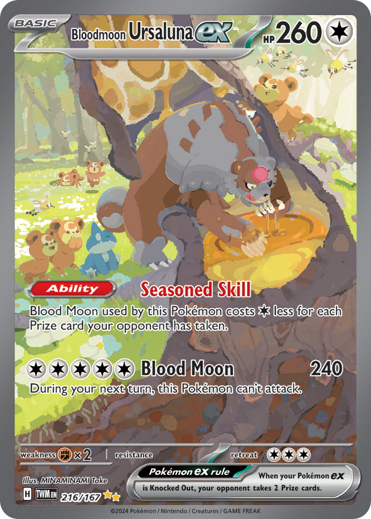 216/167 [TWM] Bloodmoon Ursaluna ex - Special Illustration Rare